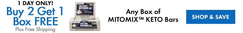 Achetez-en 2, obtenez 1 boîte gratuite pour toute boîte de barres MITOMIX ™ KETO
