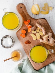 recette boisson curcuma gingembre citron pour stimuler système immunitaire-ingredients