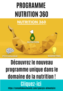 PROGRAMME NUTRITION 360 Découvrez le nouveau programme unique dans le domaine de la nutrition !