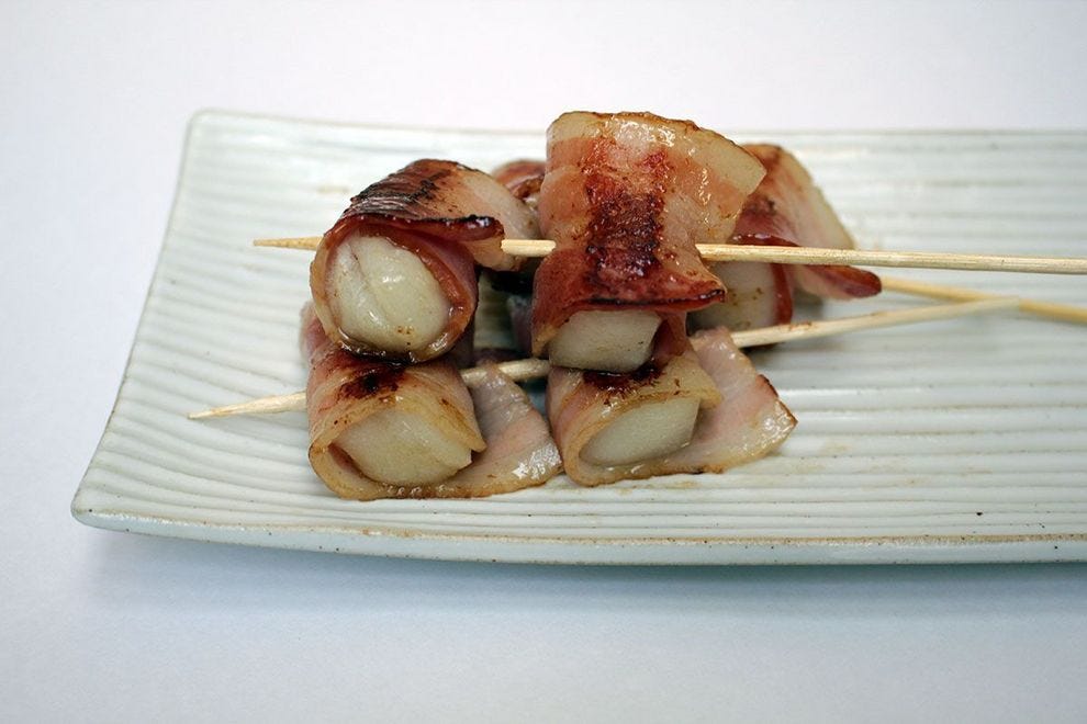 Mochi enrobés de bacon
