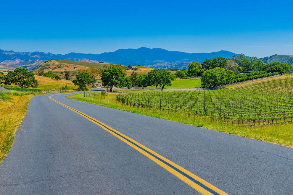 Autoroute près de Santa Barbara