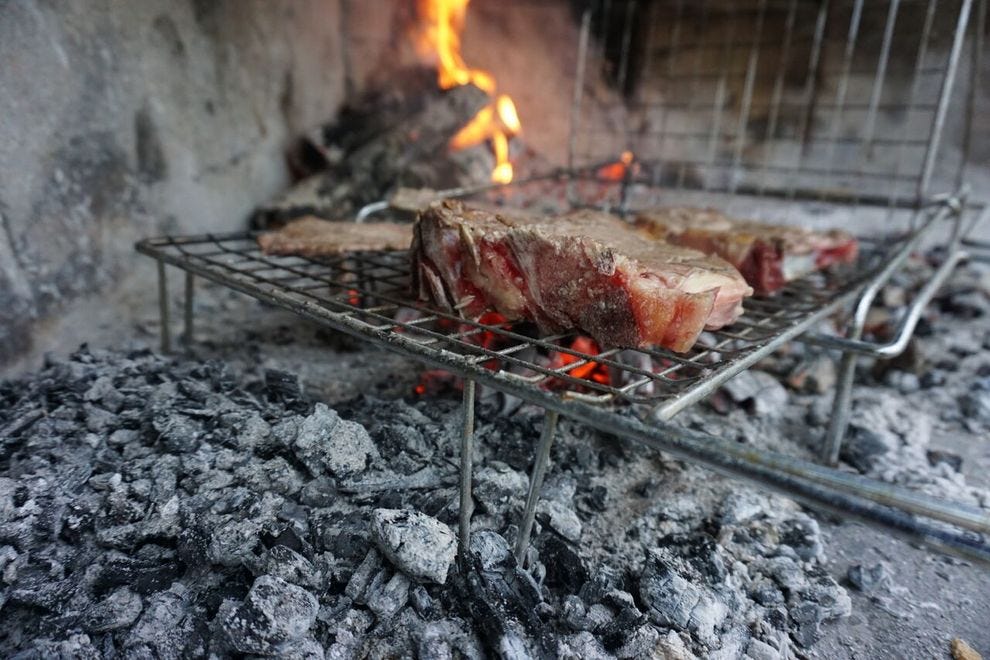 Cuisson du steak sur les braises