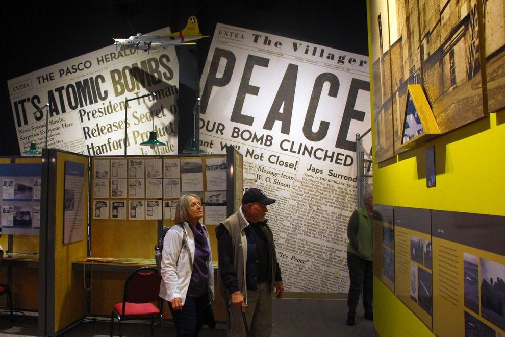 Exposition sur la bombe atomique au Reach Museum