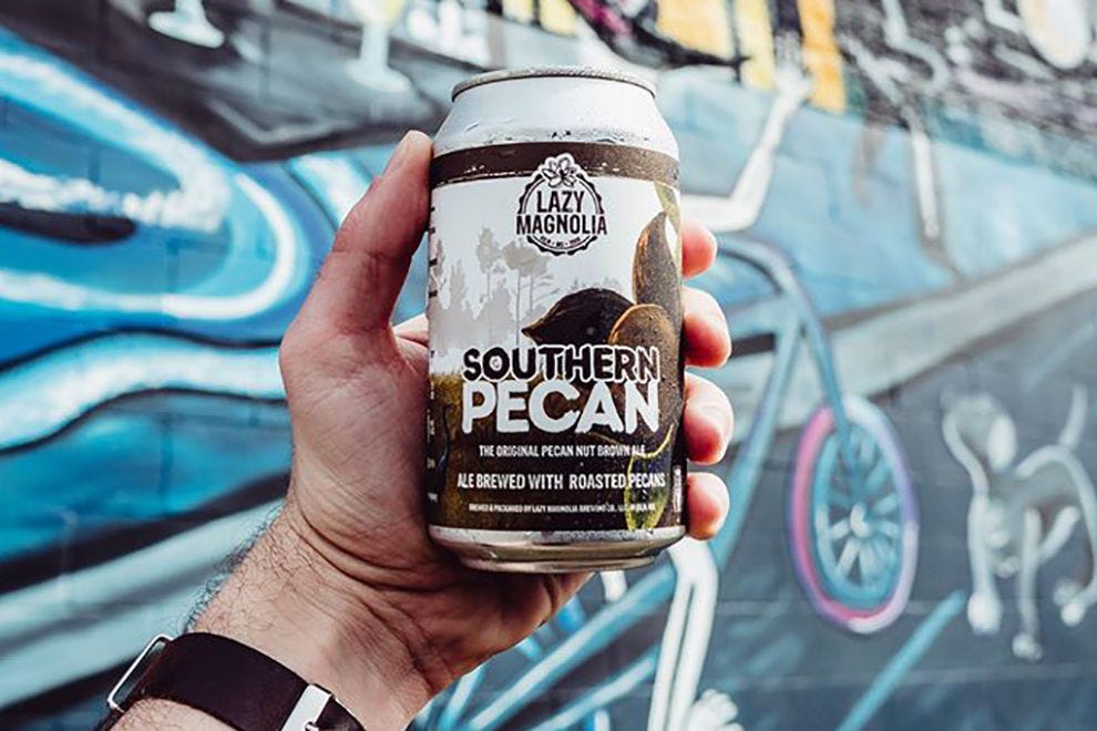 Southern Pecan brassée par Lazy Magnolia Brewing est un favori parmi les habitants de Kiln, Mississippi