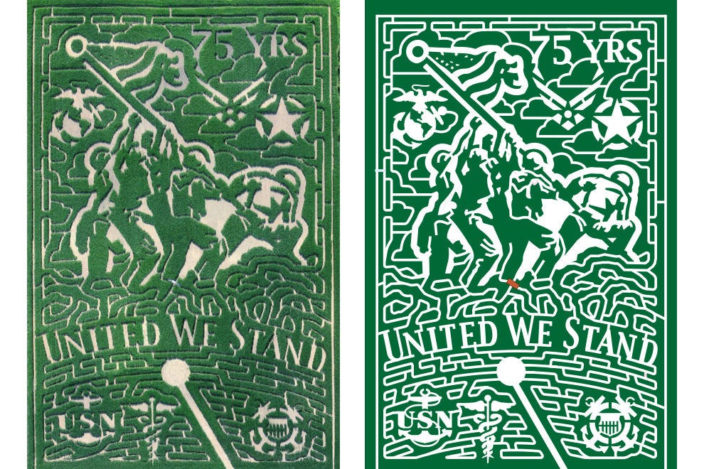 Labyrinthe de maïs à Exploration Acres