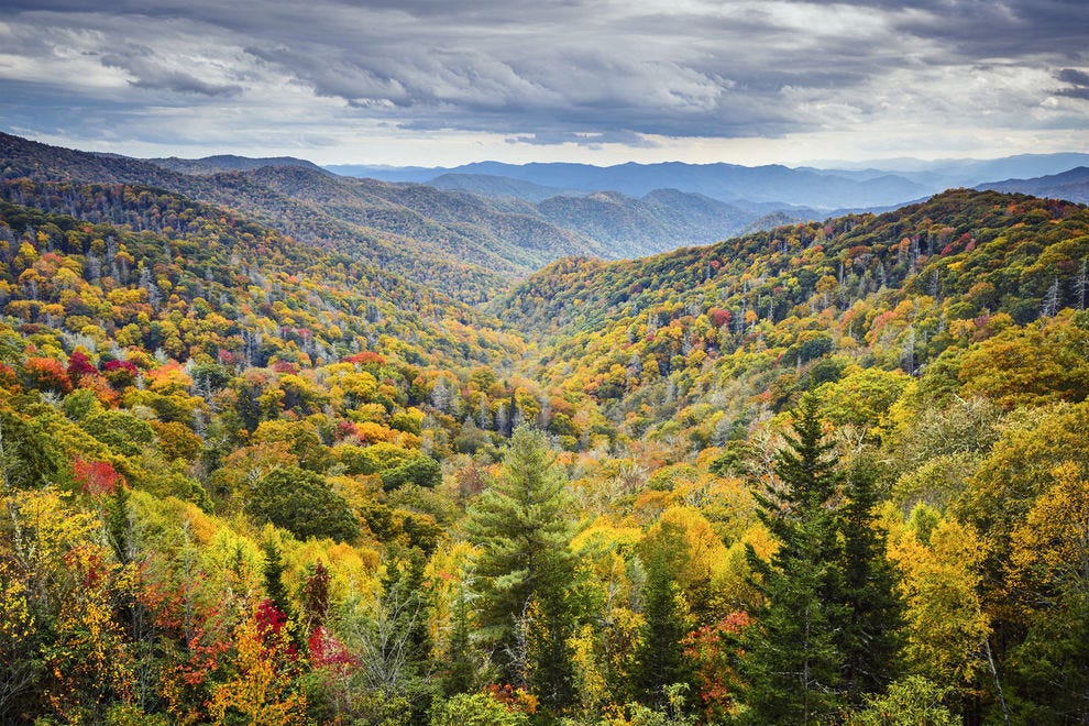 Chute à Gatlinburg