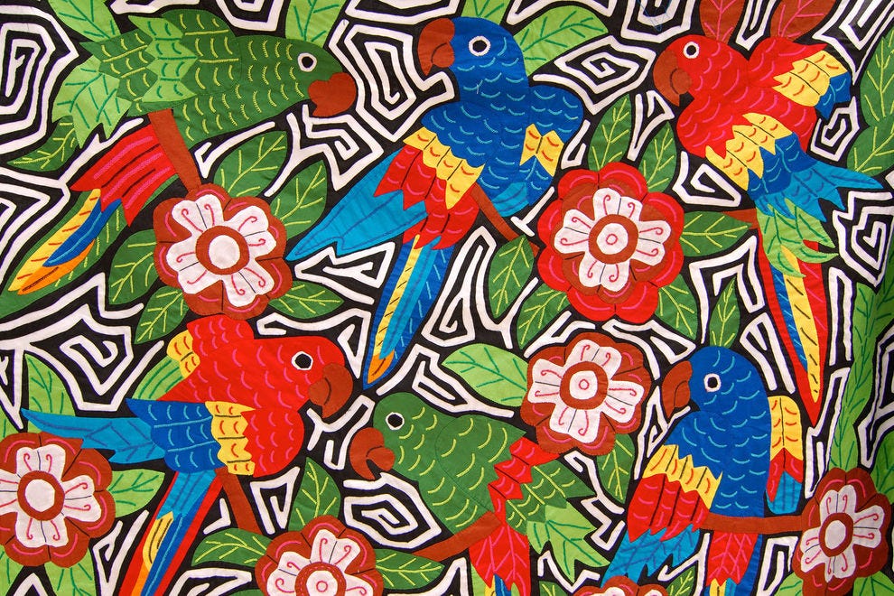 Textile coloré du Panama