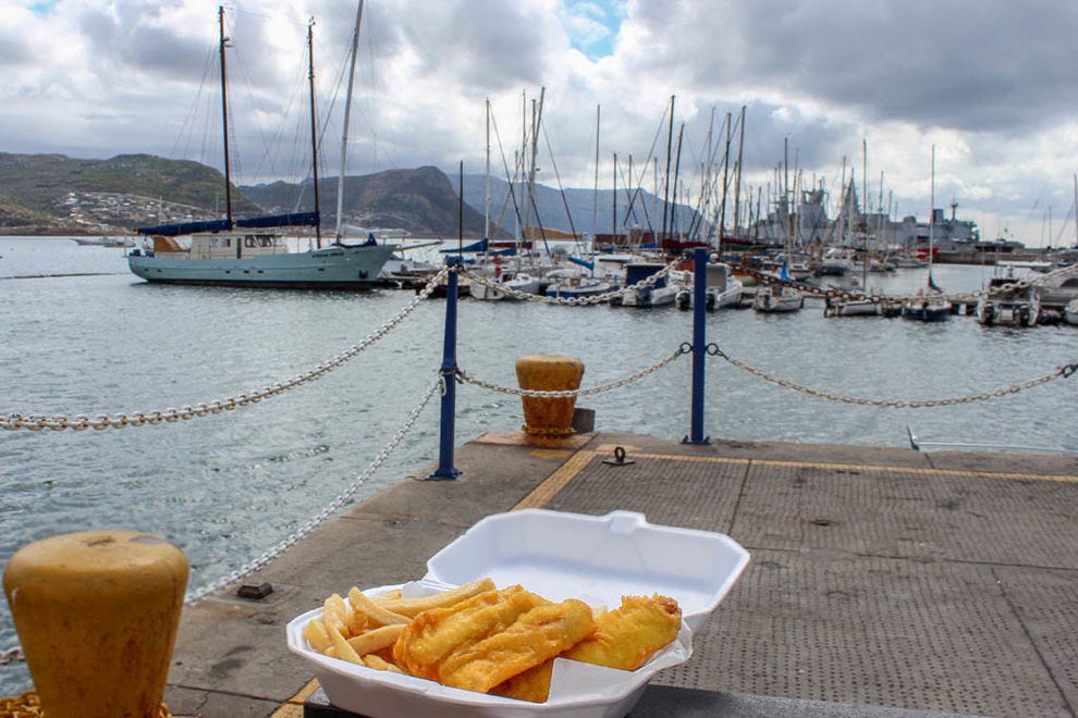 Fish and chips à Cape Town