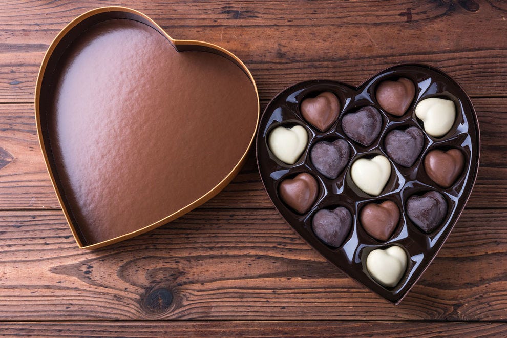 Le chocolat a-t-il meilleur goût lorsqu'il sort d'une boîte en forme de cœur?