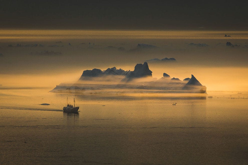 Fjord de glace d'Ilulissat au Groenland