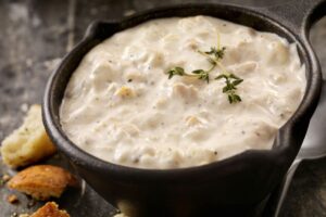 New England clam chowder