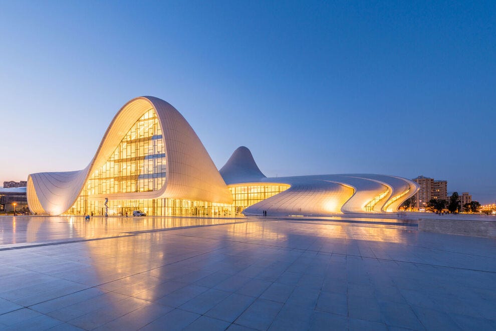 Centre Heydar Aliyev conçu par Zaha Hadid à Bakou