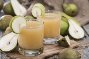 Refreshing pear juice