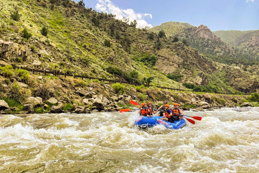 Rafting à travers Bighorn Sheep Canyon