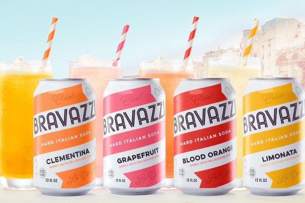 Bravazzi Hard Italian Soda apporte un avant-goût de l'Italie chez vous