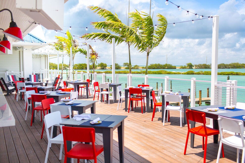 Pêcheur & amp; Restaurant Ale à Hawks Cay dans les Florida Keys