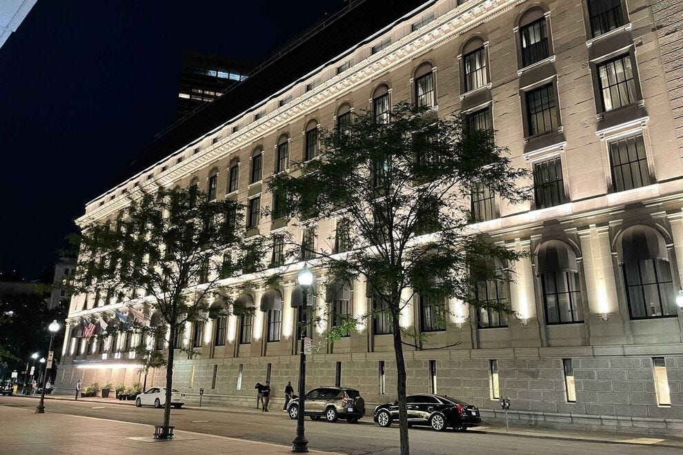 L'ancienne Banque de Réserve Fédérale, siège du Langham Boston