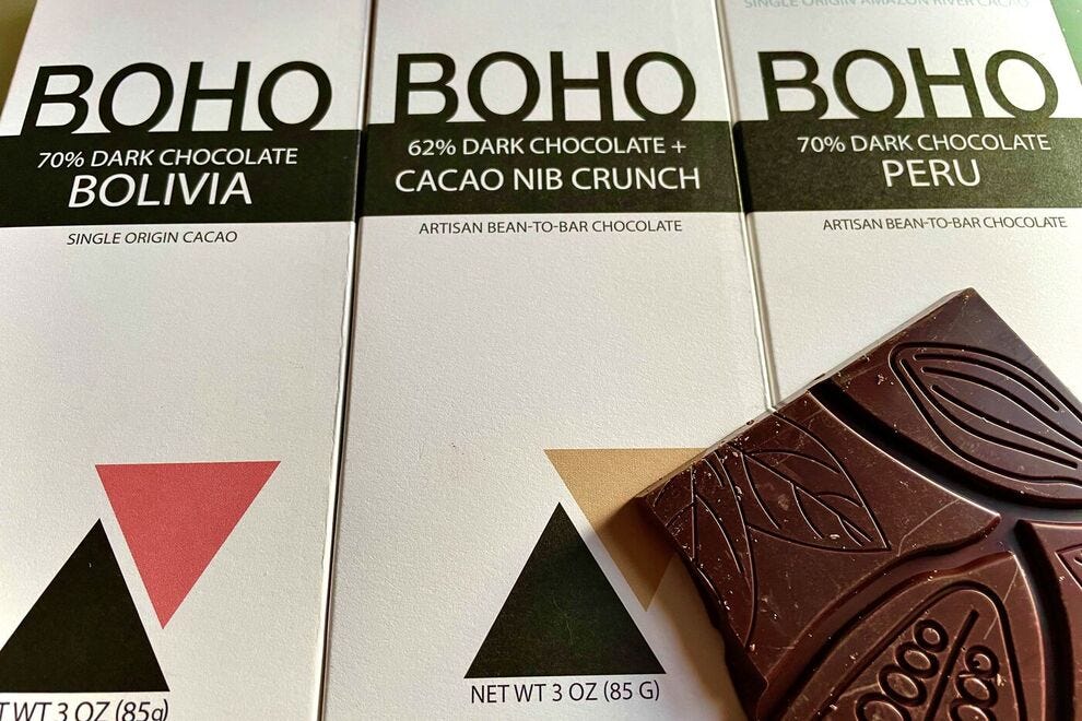 Barres chocolatées BOHO