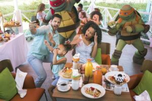 At the Nickelodeon Hotels &amp; Resorts Punta Cana, breakfast with the Teenage Mutant Ninja Turtles is a yummy treat for the whole family