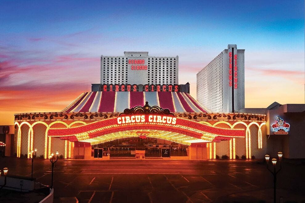 Les familles avec de jeunes enfants adorent Circus Circus Las Vegas