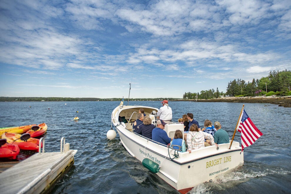Faire du bateau sur la côte du Maine avec un biologiste marin