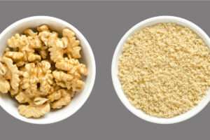 La bonne et grasse farine de noix, mais sans gluten